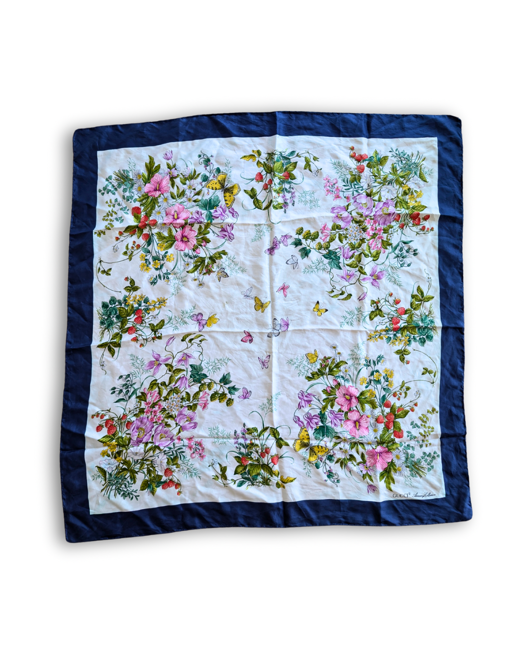 Gucci silk popular floral Scarf